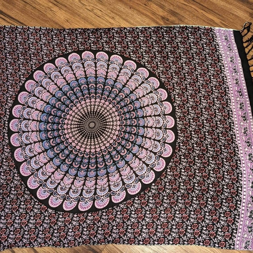 Large silk scarf